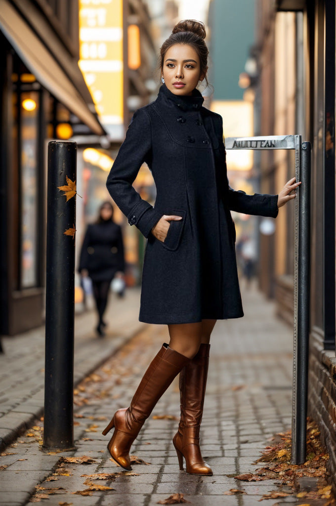 GLENDA | ELEGANT COAT WITH SIDE POCKETS