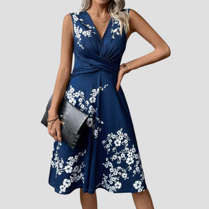 JUKI | WRAP-NECK HOLIDAY DRESS