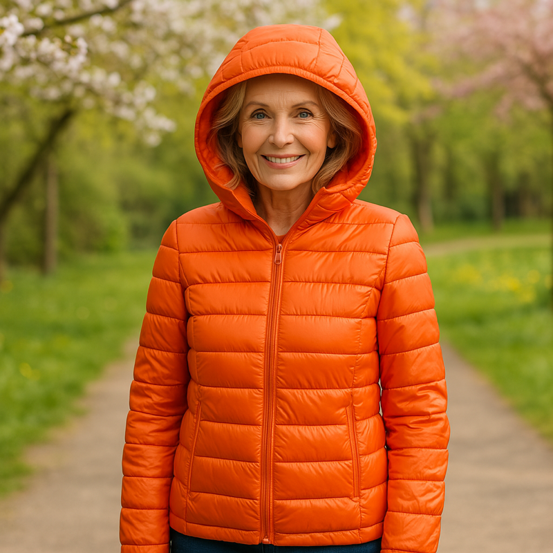 Sydney | Lightweight Puffer Jacket — Orange