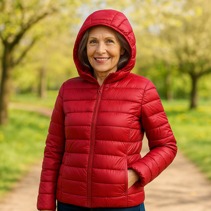 Sydney | Lightweight Puffer Jacket — Red