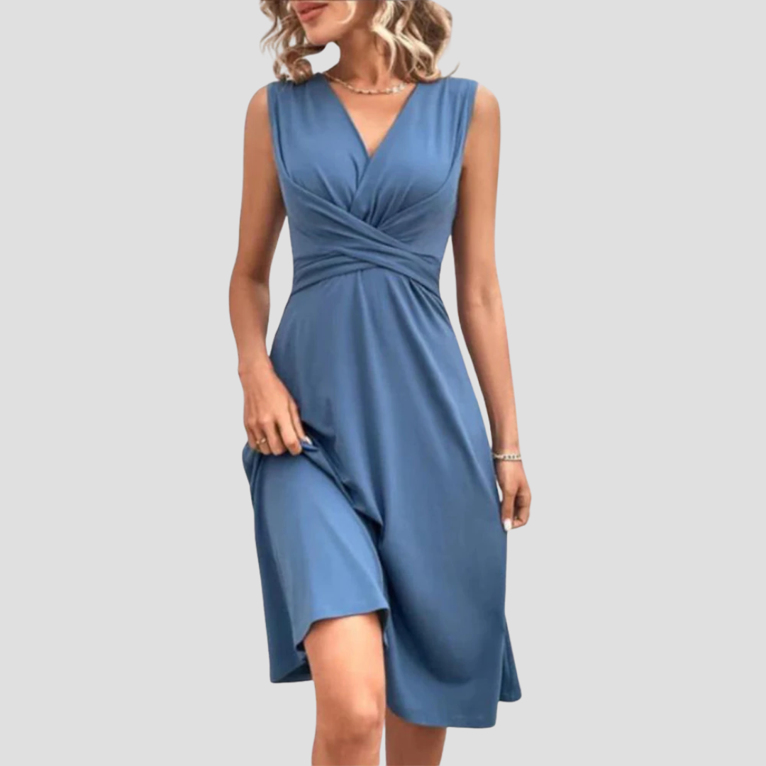JUKI | WRAP-NECK HOLIDAY DRESS