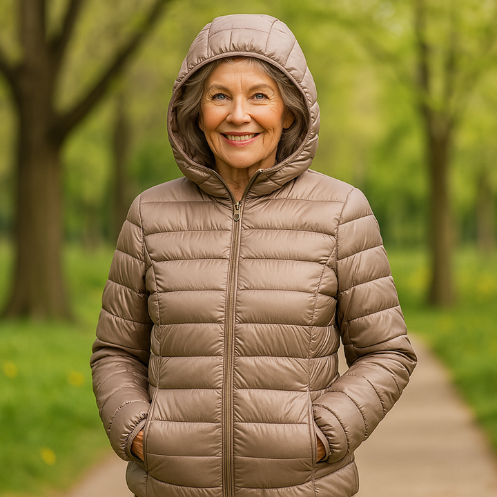 Sydney | Lightweight Puffer Jacket — Champagne