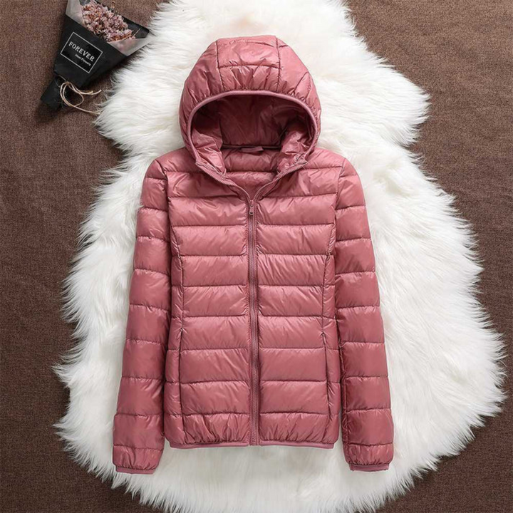 Sydney | Lightweight Puffer Jacket — Salmon