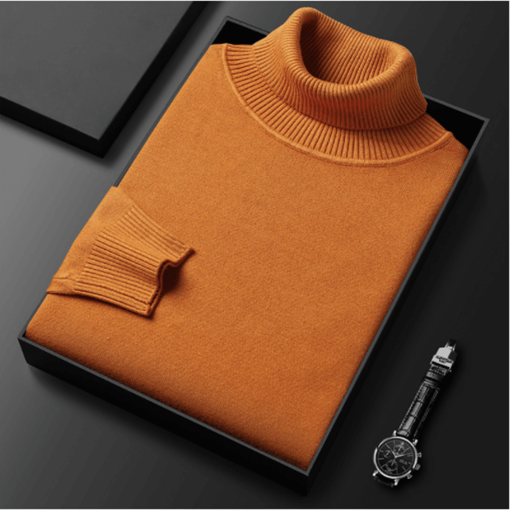 WILLIAM | LUXURIOUS MEN'S SWEATER WITH TURTLENECK COLLAR