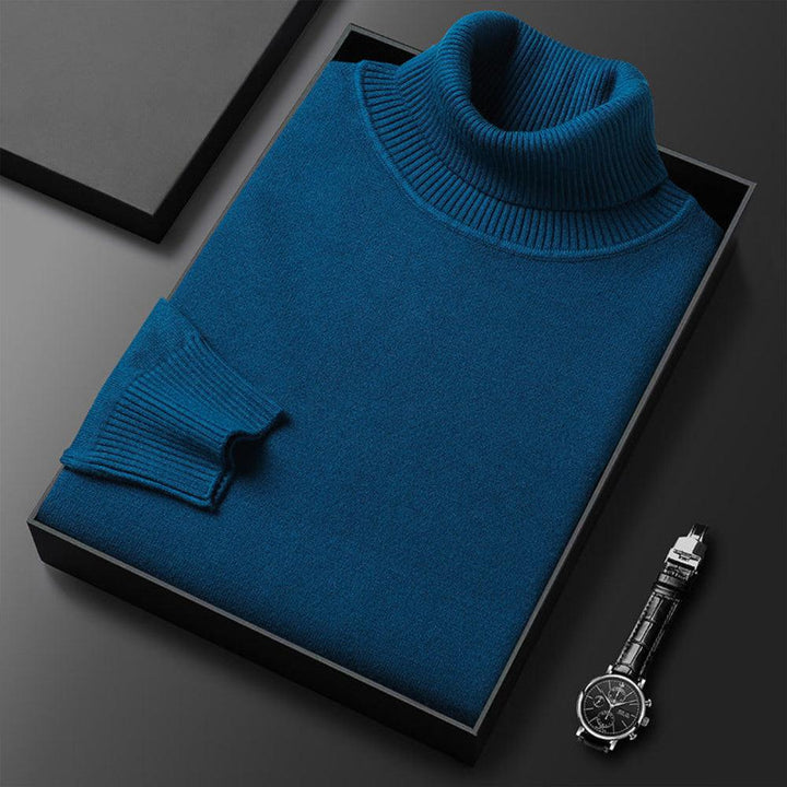 WILLIAM | LUXURIOUS MEN'S SWEATER WITH TURTLENECK COLLAR