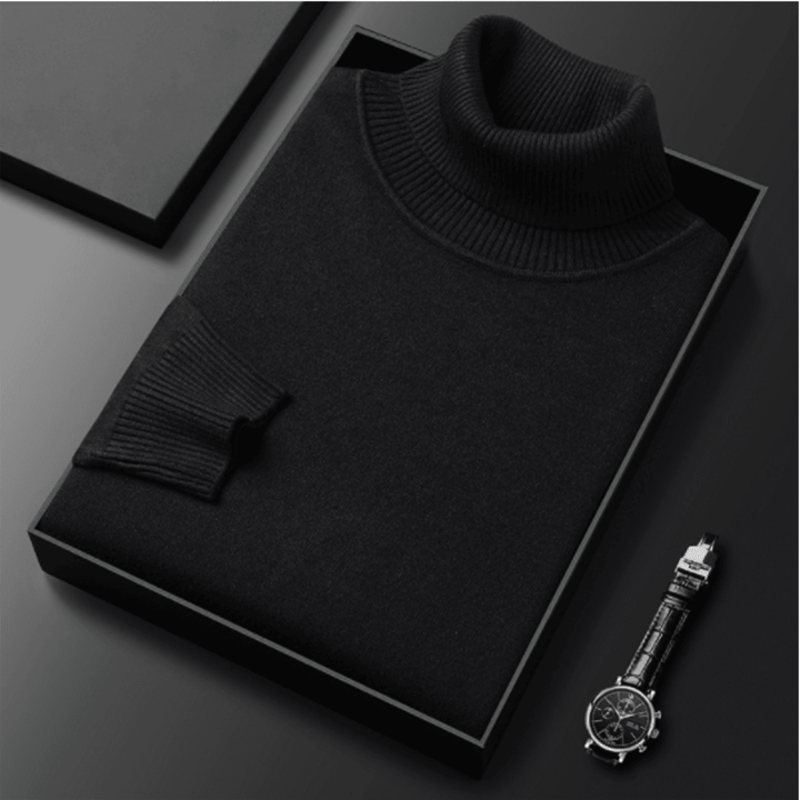 WILLIAM | LUXURIOUS MEN'S SWEATER WITH TURTLENECK COLLAR