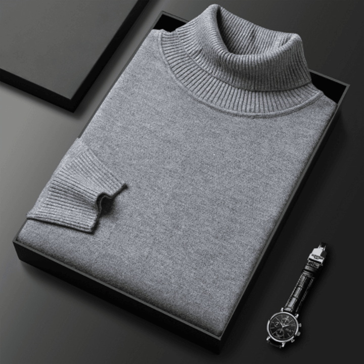 WILLIAM | LUXURIOUS MEN'S SWEATER WITH TURTLENECK COLLAR
