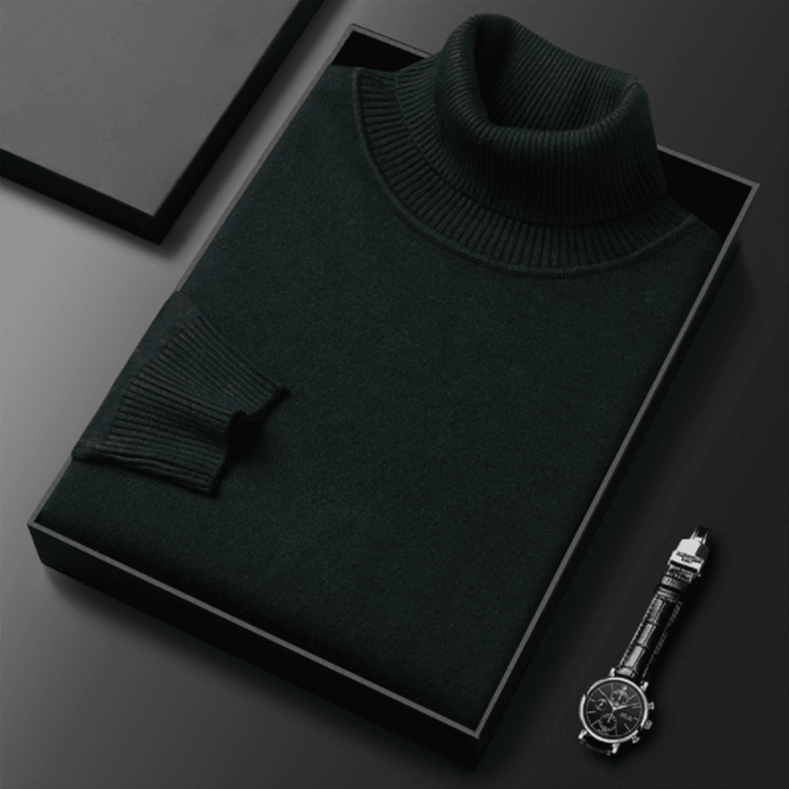 WILLIAM | LUXURIOUS MEN'S SWEATER WITH TURTLENECK COLLAR