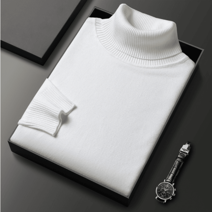 WILLIAM | LUXURIOUS MEN'S SWEATER WITH TURTLENECK COLLAR