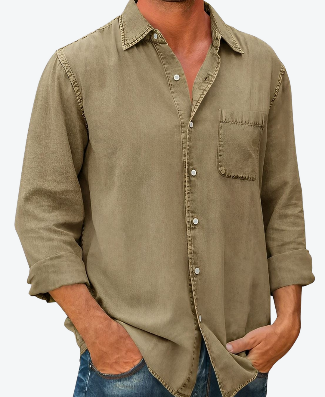 LAZARO | CASUAL BUTTON-UP SHIRT