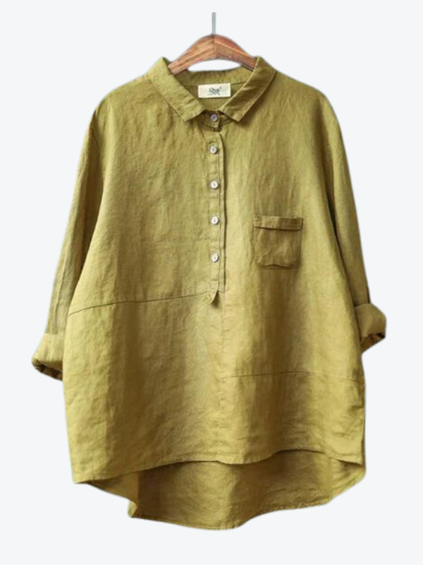 LIVIA | WOMEN'S LINEN LONG SLEEVE SHIRT