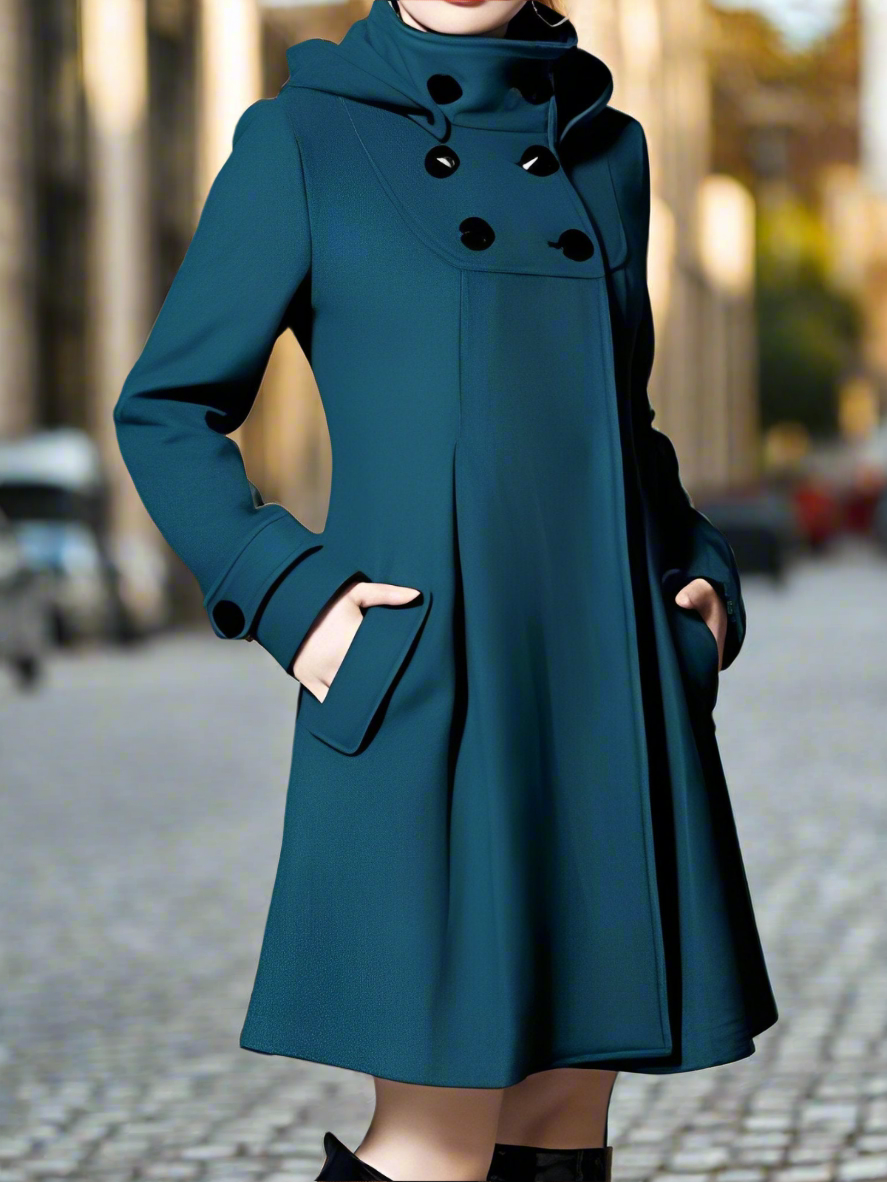 GLENDA | ELEGANT COAT WITH SIDE POCKETS