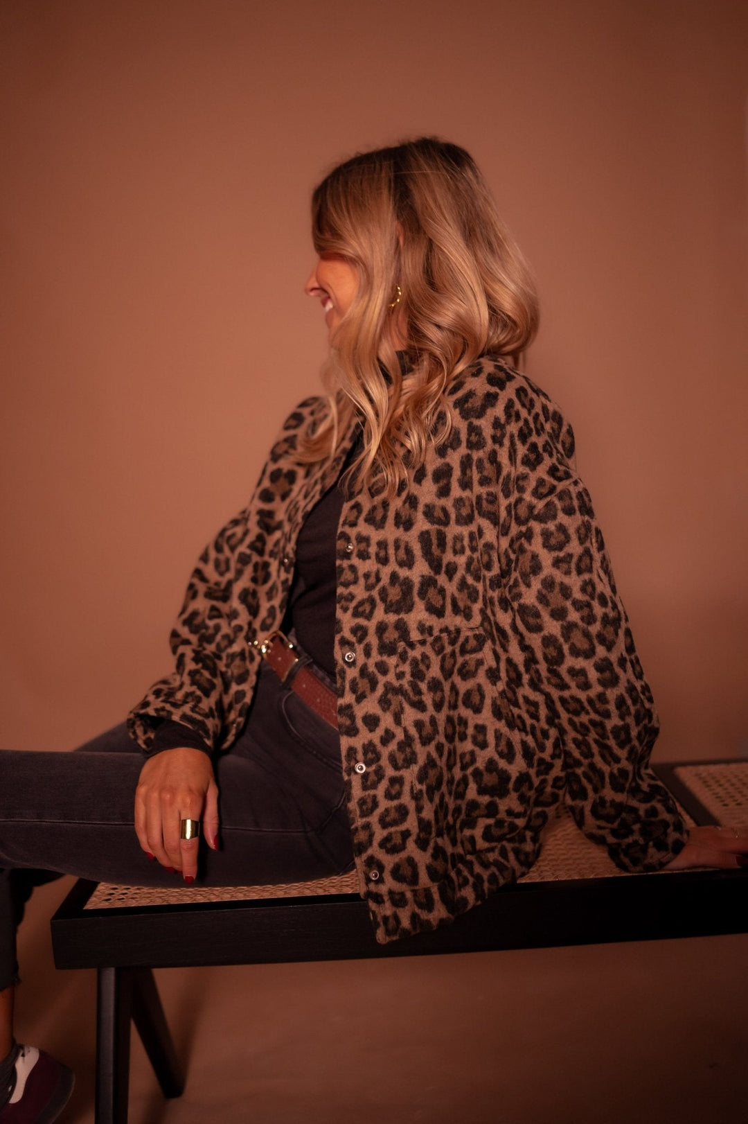 KIARA | TRENDY JACKET WITH LEOPARD PRINT
